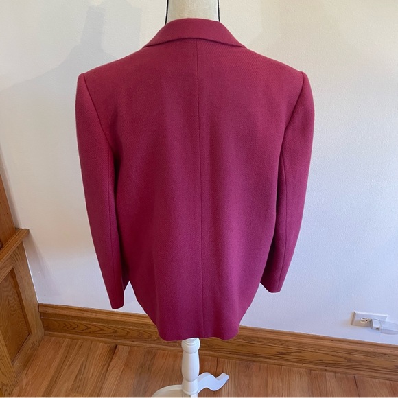 Stanley Blacker fuchsia colored 2 button blazer size 12 - Picture 2 of 11